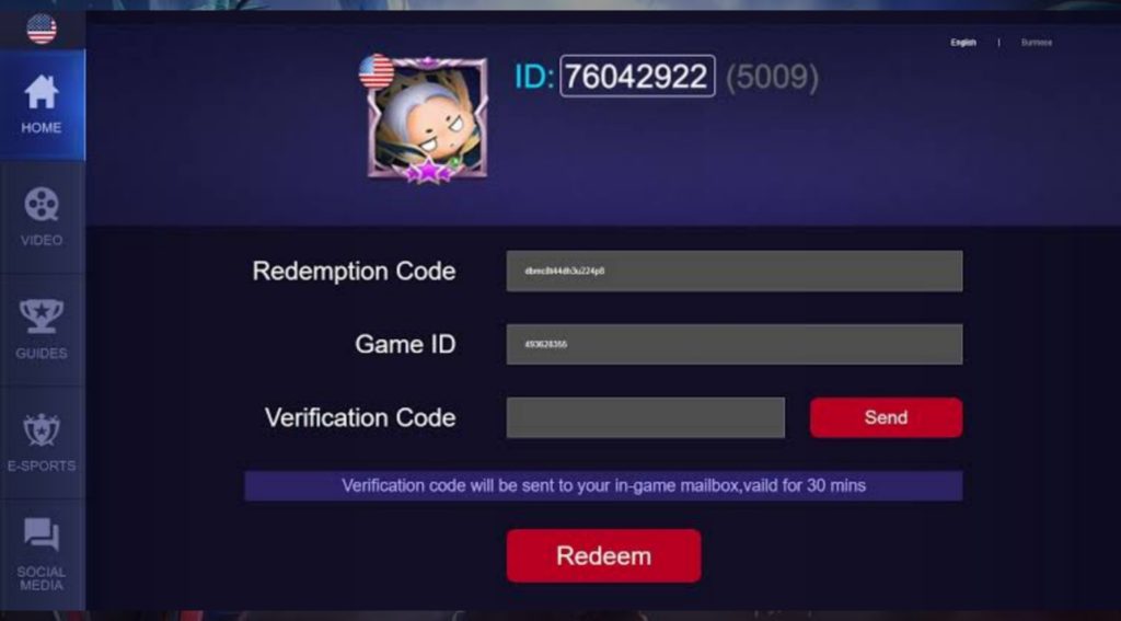 Mobile Legends Bang Bang Redeem Codes